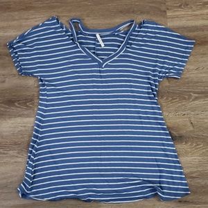 Green Mango Stripe Top